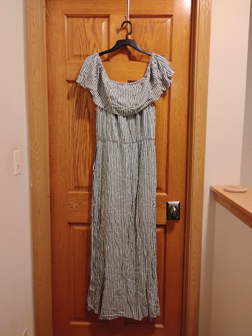 Maurices Size M Striped Black and White Dress